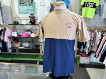 新入荷商品【ムータマリン★muta MARINE】メンズモックネック半袖シャツ