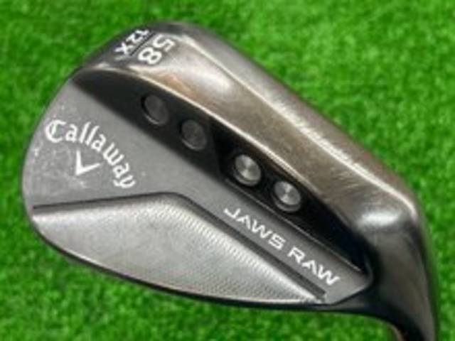 中古ゴルフ JAWS RAW ブラック 58°-12X