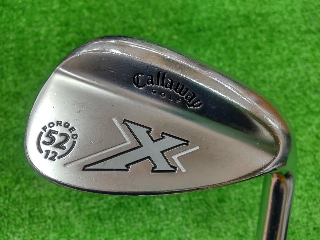 中古ゴルフ X FORGEDウェッジ ミルキークローム52-12 52°