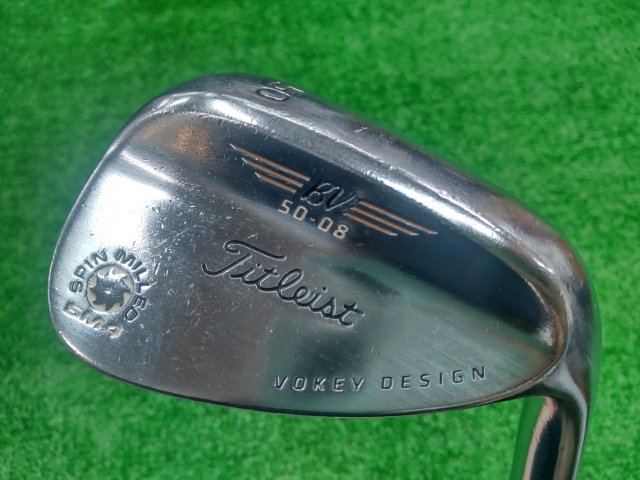 中古ゴルフ ボーケイ・ウェッジスピンミルドSM4ツアークローム 50.08 50°