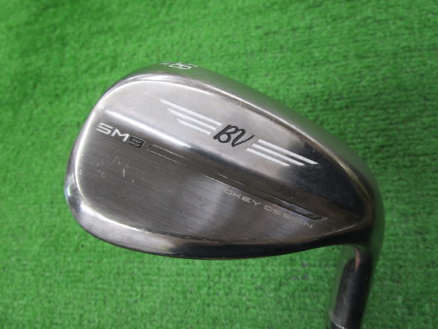 中古ゴルフ ボーケイSM9ブラッシュドスチール58-14K 58°
