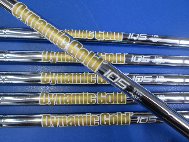 中古ゴルフ Dynamic Gold 105（R300）　5-PW　6本 35.75インチ
