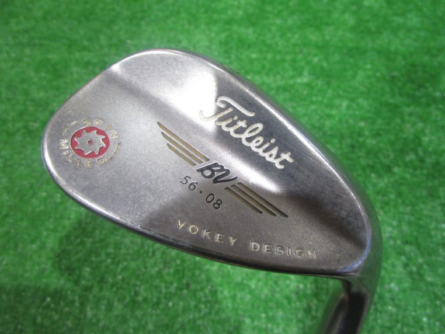 中古ゴルフ ボーケイ・ウェッジスピンミルド2009ブラック56.08 56°